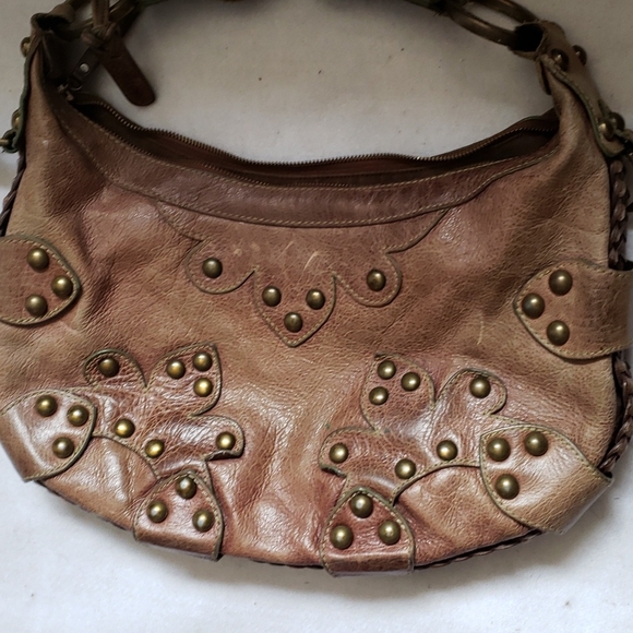 Isabella Fiore Vintage Leather Boho Bag - Picture 9 of 9